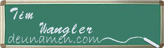 Tim Wangler Visitenkarte